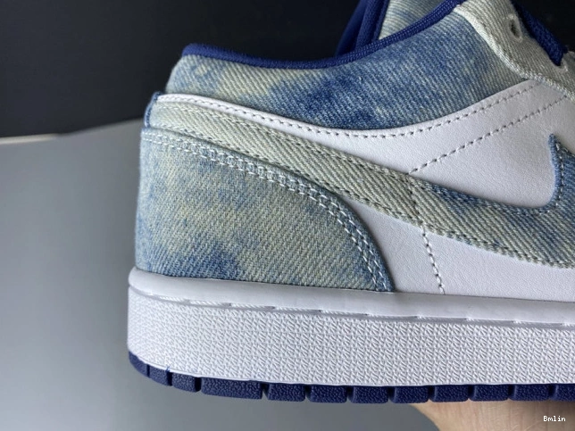 Bmlin Washed Air Jordan Low 1 CZ8455-100 Denim 0823